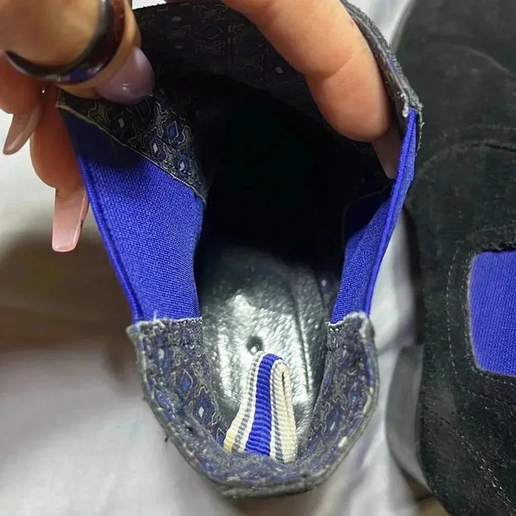 Sperry Black Suede Heeled Ankle Boots - Picture 4 of 7